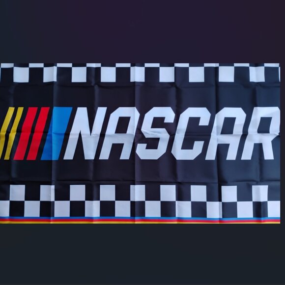 Wall Decor | Nascar Racing Flag 3x5 Ft Racecar Fan Decor Checkered Man ...